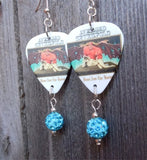 Avenged Sevenfold Beast and the Harlot Guitar Pick Earrings with Aqua Pave Beads