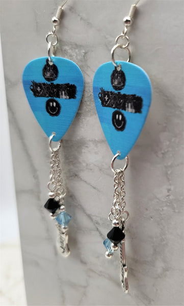 George Michael Guitar Pick Earrings with Charm and Swarovski Crystal D –  SimplyRaevyn