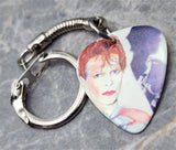 David Bowie Scary Monsters Guitar Pick Keychain