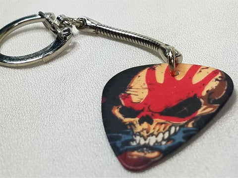 Five Finger Death Punch Knucklehead Guitar Pick Keychain