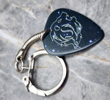 Horoscope Astrological Sign Leo Guitar Pick Keychain
