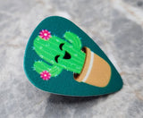 Flowering Cute Cactus Guitar Pick Pin or Tie Tack