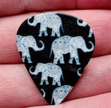 Many Elephants Guitar Pick Pin or Tie Tack