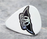 Aerosmith Logo Black and White Guitar Pick Lapel Pin or Tie Tack
