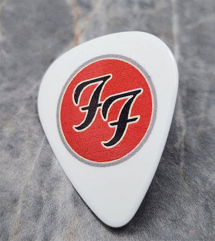 Foo Fighters White Guitar Pick Lapel Pin or Tie Tack