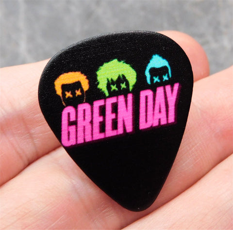 Green Day Guitar Pick Lapel Pin or Tie Tack