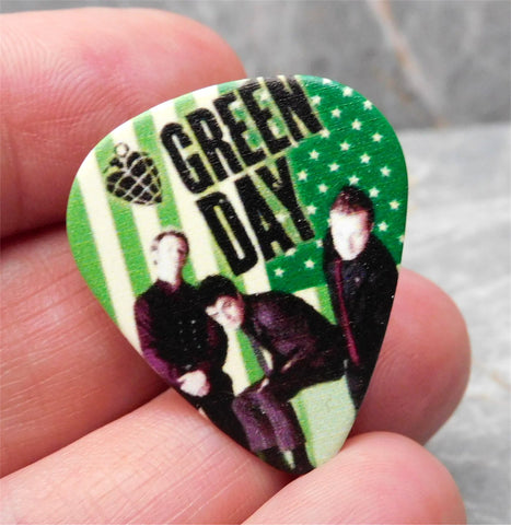 Green Day Guitar Pick Lapel Pin or Tie Tack