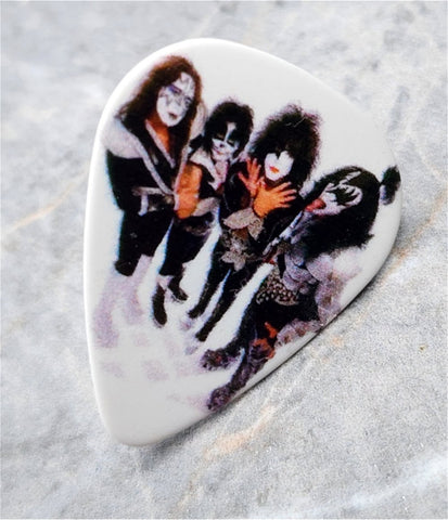 Kiss Group Picture Guitar Pick Lapel Pin or Tie Tack