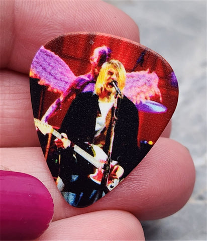 Nirvana Kurt Cobain Guitar Pick Lapel Pin or Tie Tack