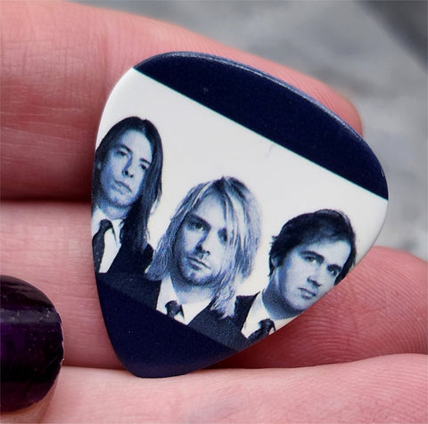 Nirvana Group Picture Guitar Pick Lapel Pin or Tie Tack