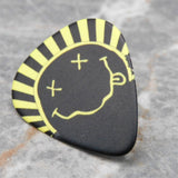 Nirvana Large Smiley Face Guitar Pick Lapel Pin or Tie Tack