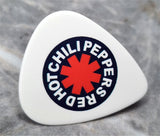 Red Hot Chili Peppers White Guitar Pick Lapel Pin or Tie Tack