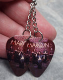 Maroon 5 Pure Imagination Dangling Guitar Pick Earrings