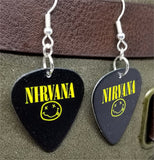 Nirvana Smiley Face Guitar Pick Earrings