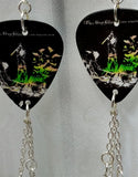 Three Days Grace Life Starts Now Guitar Pick Earrings with Pave Bead Dangles