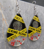 Crime Scene Forensics Acrylic Earrings - Fun