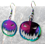 Jack o' Lantern Demon Ion Plated Stainless Steel Earrings