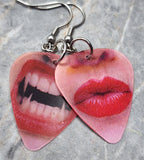 Holographic Fangs Guitar Pick Earrings
