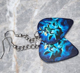 Sea Turtles Dangling Guitar Pick Earrings