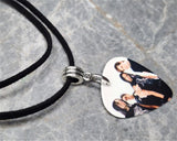 Bullet for My Valentine Guitar Pick Necklace on Black Suede Cord