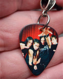 Bullet for My Valentine Goup Picture Guitar Pick Necklace on Black Suede Cord