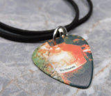 ZZ Top Rhythmeen Guitar Pick Necklace with Black Suede Cord