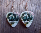 Green Day Group Picture Guitar Pick Earrings