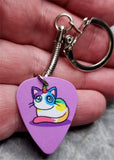 Caticorn Guitar Pick Key Chain