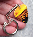 Field of Sunflowers Guitar Pick Keychain