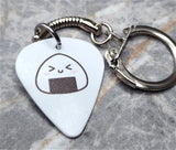 Onigiri Guitar Pick Keychain
