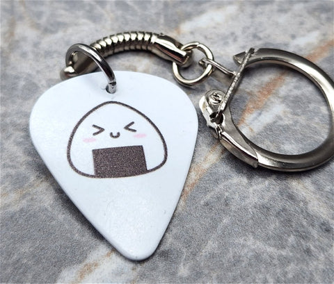 Onigiri Guitar Pick Keychain