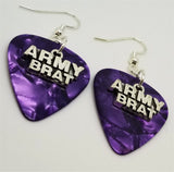 CLEARANCE Army Brat Charms Guitar Pick Earrings - Pick Your Color
