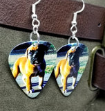 Boxer Puppy Guitar Pick Earrings