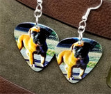 Boxer Puppy Guitar Pick Earrings