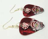 CLEARANCE Alice in Wonderland Cheshire Cat Charm Guitar Pick Earrings - Pick Your Color