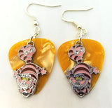 CLEARANCE Alice in Wonderland Cheshire Cat Charm Guitar Pick Earrings - Pick Your Color