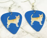 Chihuahua Guitar Pick Earrings