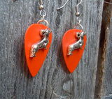 CLEARANCE Dachshund Charm Guitar Pick Earrings - Pick Your Color