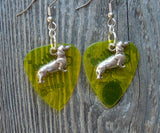 CLEARANCE Dachshund Charm Guitar Pick Earrings - Pick Your Color
