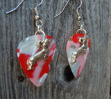 CLEARANCE Dachshund Charm Guitar Pick Earrings - Pick Your Color
