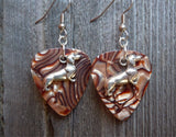 CLEARANCE Dachshund Charm Guitar Pick Earrings - Pick Your Color