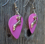 CLEARANCE Dachshund Charm Guitar Pick Earrings - Pick Your Color