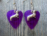 CLEARANCE Dachshund Charm Guitar Pick Earrings - Pick Your Color