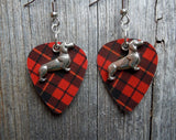 CLEARANCE Dachshund Charm Guitar Pick Earrings - Pick Your Color