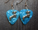 CLEARANCE Dachshund Charm Guitar Pick Earrings - Pick Your Color