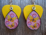 CLEARANCE Easter Egg Charm Guitar Pick Earrings - Pick Your Color