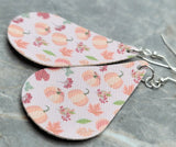 Autumnal Themed Tear Drop Shaped FAUX Leather Earrings