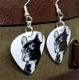 French Bulldog Guitar Pick Earrings