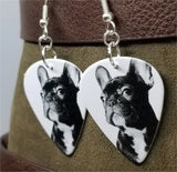 French Bulldog Guitar Pick Earrings