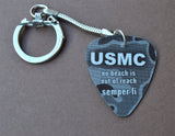 Marines Guitar Pick Keychain